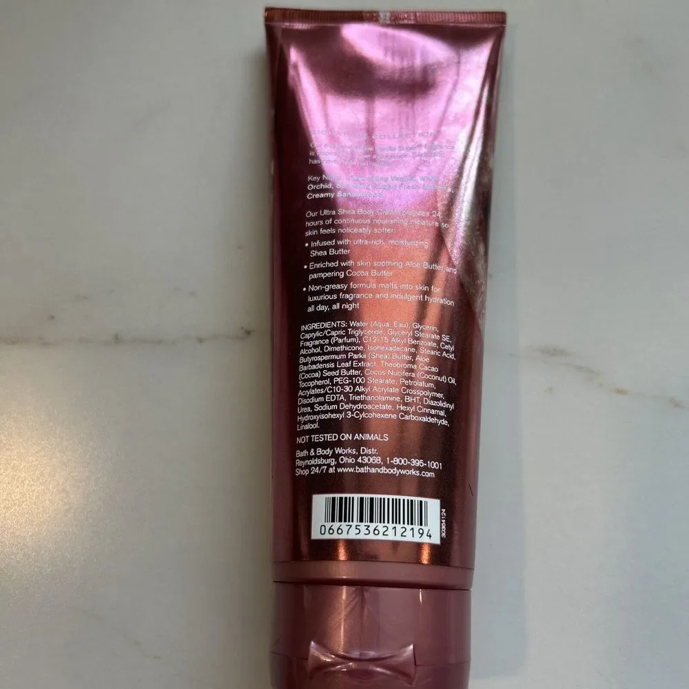 1 Bath & Body Works WARM VANILLA SUGAR Ultra Shea Body Cream Hand Lotion Moistur